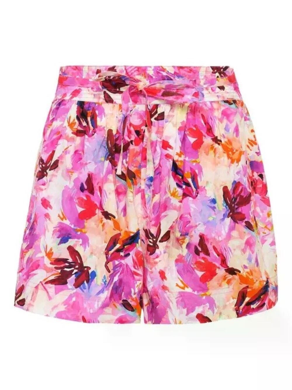 Ulla Johnson Rowan Azalea Pink Floral Print High Rise Cotton Shorts Size 0